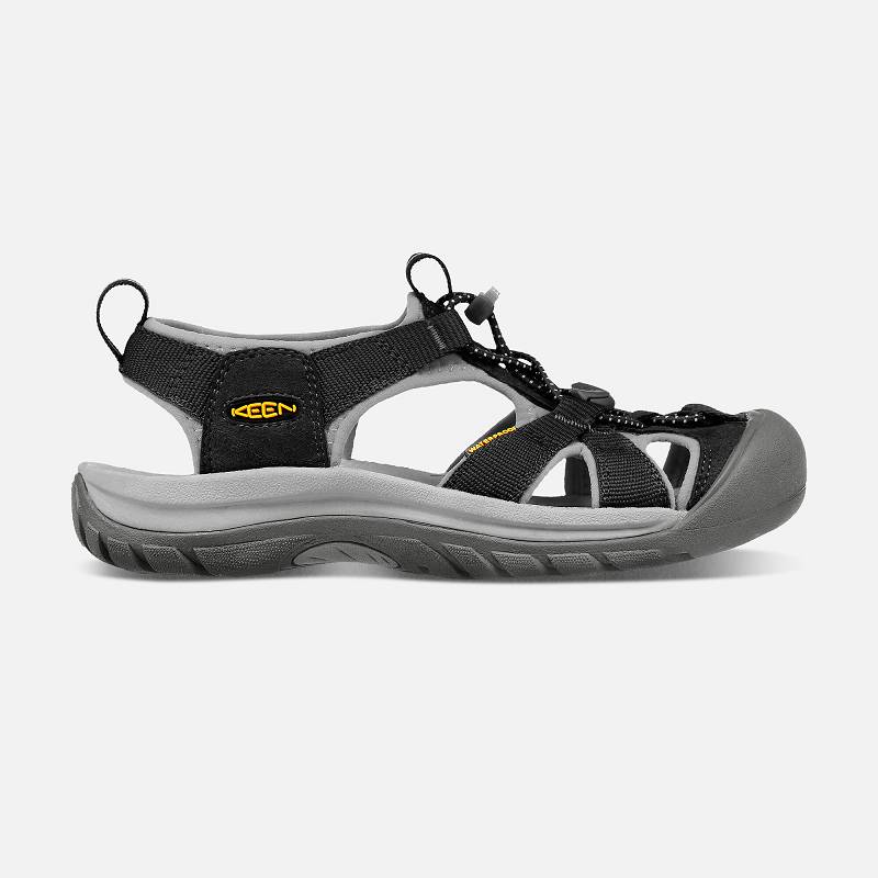 Keen Venice H2 Trekkingsandalen Damen DE-14089 Black / Neutral Grey - Keen Damenschuhe Schwarz